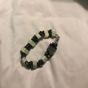 Chunky black bracelet